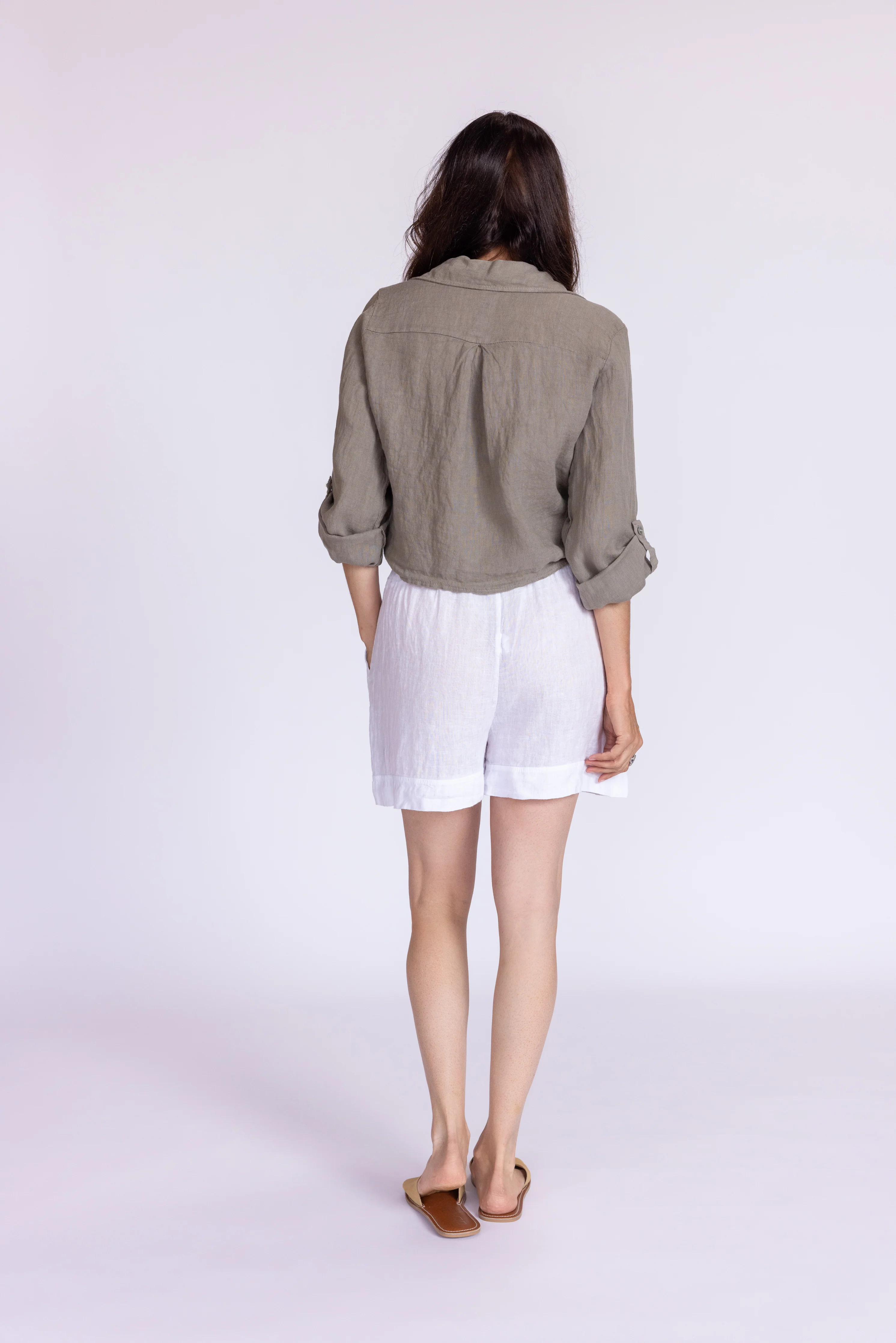 Florence Linen Tie Top - Image 14